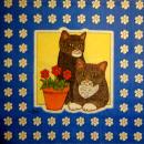 999.227 Cats - 3-ply (blue) - Ambiente